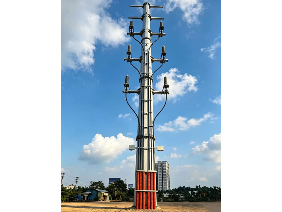 越南 NDT122-37m 和 PTE-122-33m 电力杆项目顺利交付